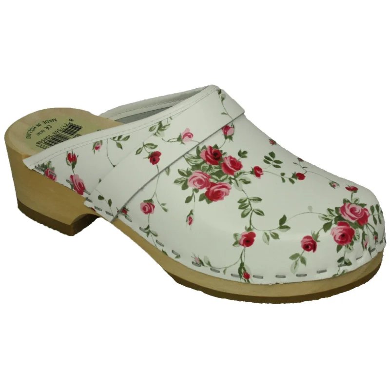 Schoenklompen KIDS Simson bloemenprint